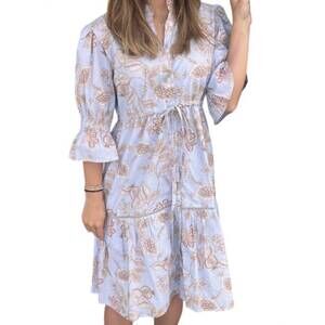 NEW NALU kai mini dress in golden grove